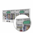 Ver imagem 5 de Closet Casal Duplo Lu 12 Portas 8 Gavetas Branco