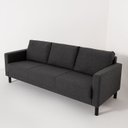 Ver imagem 6 de Conjunto Sofá 3 Lugares com Puff Baú 120cm e Bandeja Antúrio CabeCasa MadeiraOriginals Cinza Grafite