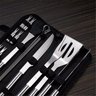 Kit Churrasco Inox Maleta Premium Churrasqueiro Profissional 20 Unidades - Acompanha Estojo com Alça - 5