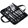 Kit Churrasco Inox Maleta Premium Churrasqueiro Profissional 20 Unidades - Acompanha Estojo com Alça - 2