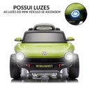 Ver imagem 2 de Mini Carro Elétrico 12v Volkswagen Buggy Controle Remoto Infantil Verde Importway Bw432vd Motorizado