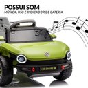 Ver imagem 5 de Mini Carro Elétrico 12v Volkswagen Buggy Controle Remoto Infantil Verde Importway Bw432vd Motorizado