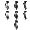 Ver imagem 1 de Conjunto 7 Banquetas Altas Bistrô de Madeira Lisboa:preta