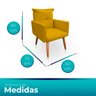 Produto de Teste Los Hermanos Decor Kit Poltrona Decorativa Duda Puff New para Sala Quarto Escritóri - 9