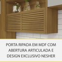 Ver imagem 4 de Cozinha 4 Peças Princesa 7 Portas 7 Gavetas MDF 264cm Freijó com Off White