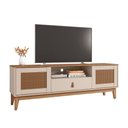 Ver imagem 5 de Rack Para Tv Havertz Com Pintura Efeito Palha Off White/Noce