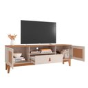 Ver imagem 2 de Rack Para Tv Havertz Com Pintura Efeito Palha Off White/Noce