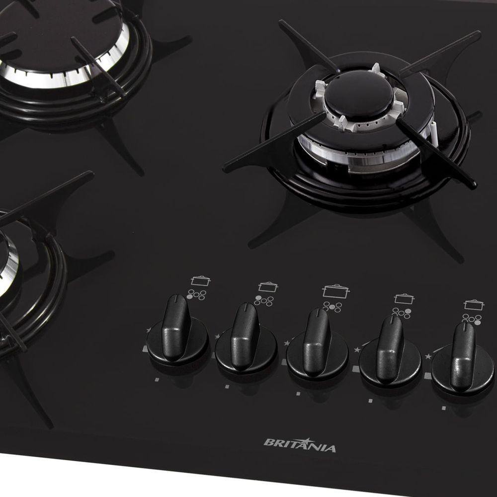 Cooktop Concept Britânia Bct7ptc 5 Bocas Bivolt Bivolt - 7