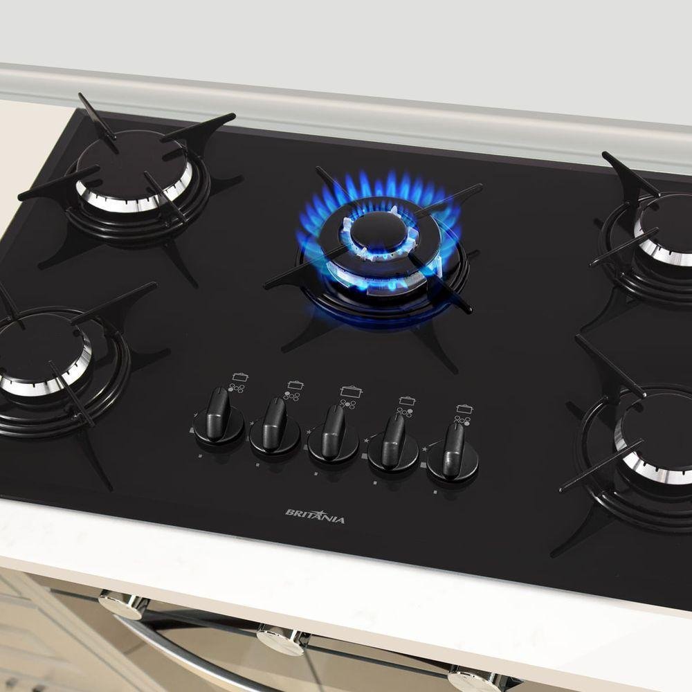 Cooktop Concept Britânia Bct7ptc 5 Bocas Bivolt Bivolt - 2