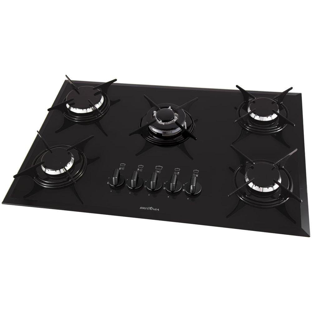 Cooktop Concept Britânia Bct7ptc 5 Bocas Bivolt Bivolt - 5