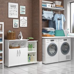 Armário Balcão Para Micro-ondas Suporte De Galão de Agua Nova Decor Fruteira Multiuso - 2