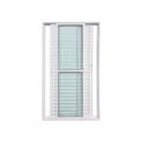 Ver imagem 2 de Porta Balcão 3 Folhas Alumínio Branco 210x120 Linha 25