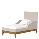 Ver imagem 6 de Quarto de Bebê Flip Guarda Roupa 4 Portas e Cômoda Gaveteiro Areia Acetinado Savana - Reller