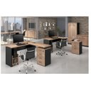 Ver imagem 4 de Mesa p/ Escritório em L Web30 1,20x1,50 c/ 4Gav. Calvi/Preto