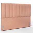 Ver imagem 1 de Cabeceira Cama Box King 195 cm Dália W01 Linho Rosê - Lyam Decor