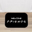 Ver imagem 1 de Tapete de Entrada Estampas Divertidas Antiderrapante F.r.i.e.n.d.s