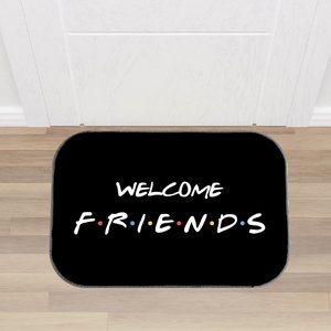Tapete de Entrada Estampas Divertidas Antiderrapante F.r.i.e.n.d.s