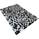 Ver imagem 2 de Tapete de Couro Preto Branco Malhado Salino 1,50x2,20 C/b