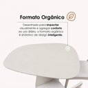 Ver imagem 7 de Mesa de Jantar Orgânica 4 Lugares Madeira Maciça e MDF Yescasa Off White