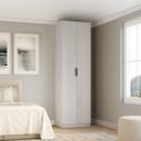 Ver imagem 1 de Guarda Roupa Modular 2 Portas 70cm Prateleiras/cabideiros Altezza Clean Belmax:branco