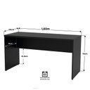 Ver imagem 4 de Conjunto Mesa de Escritório 160x60cm + Cadeira Ergonômica Reclinável Pistão Classe 4