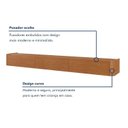 Ver imagem 7 de Rack Suspenso Oslo para TV Ate 75 Polegadas 3 Gavetas em MDF Naturalle