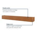 Ver imagem 7 de Rack para TV até 75 Polegadas Suspenso com 3 Gavetas 100% MDF 180cm Oslo Marrom