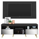 Ver imagem 1 de Rack com Painel TV 65" Retrô com Espelho Flórida Multimóveis V3138