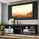 Ver imagem 3 de Rack com Painel TV 65" Retrô com Espelho Flórida Multimóveis V3138