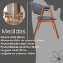Ver imagem 3 de Conjunto 6 Lithi Cadeiras de Jantar Ergônomica & Versátil em Linho