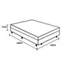 Cama Box Casal + Colchao De Molas Ensacadas Freedom 72X138X188:Bege - 2