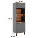 Ver imagem 3 de Paneleiro para Cozinha 3 Portas Castanha