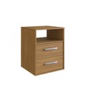 Ver imagem 2 de Mesa de Cabeceira 48cm com 2 Gavetas e Nicho Integrato