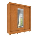 Ver imagem 6 de Guarda-roupa Casal Vitória 3 Portas 4 Gavetas com Espelho Flex Cinamomo/off White - Tcil Móveis