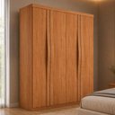 Ver imagem 1 de Guarda-Roupa Solteiro 100% MDF com 4 Portas e 2 Gavetas Multimóveis CR35522 Madeirado