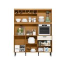 Ver imagem 2 de Kit Cozinha Dakota 1.6 Tauari/Off White c/ Pés Reguláveis - Lukaliam