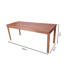 Ver imagem 5 de Mesa de Churrasco Ultron em Madeira Maciça Retangular 2 Metros