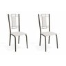 Kit 2 Cadeiras de Cozinha Florença 2C005BRZ 2 Un Bronze/Courano Branco - Kappesberg - 1