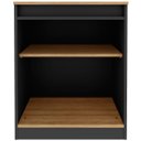 Ver imagem 7 de Balcão para Escritório 2 Portas com Chave Pequeno Amêndoa/preto