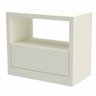 Mesa de Cabeceira Kiev com 1 Gaveta Cor Off White - 57710 - 1