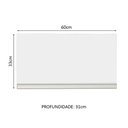 Ver imagem 3 de Armário de Cozinha Aéreo 60 cm 1 Porta Rustic/Branco Glamy Madesa