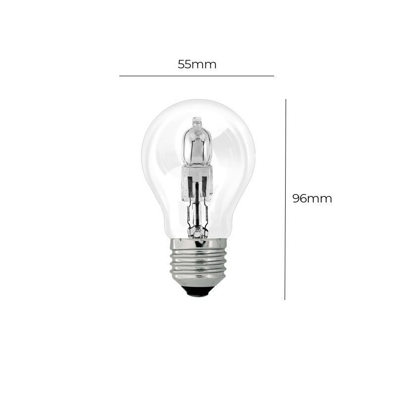 Lâmpada Halógena Taschibra A55 70W E27 2700K Luz Amarela 220V - 2