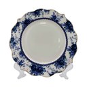 Ver imagem 5 de Aparelho de Jantar em Porcelana Branco com Detalhes Azul Escuro 24 Peças
