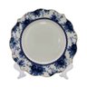 Aparelho de Jantar em Porcelana Branco com Detalhes Azul Escuro 24 Peças - 5