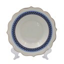 Ver imagem 6 de Aparelho de Jantar em Porcelana Branco com Detalhes Azul Escuro 24 Peças