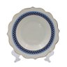 Aparelho de Jantar em Porcelana Branco com Detalhes Azul Escuro 24 Peças - 6