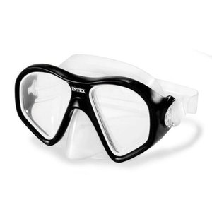 Máscara de Mergulho Policarbonato Reef Rider Preto Piscina Mar - Intex