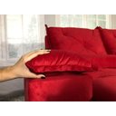 Ver mais imagens de Sofá Retrátil e Reclinável 2,70m em Tecido Veludão C/pillow Nos Braços Athenas:vermelho