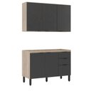 Ver imagem 6 de Cozinha Compacta Firenze 02 Peças 06 Portas 02 Gavetas