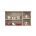 Ver mais imagens de Cozinha Compacta Modulada Firenze 02 Peças 06 Portas 02 Gavetas Cinza/Avena Touch/Grafito